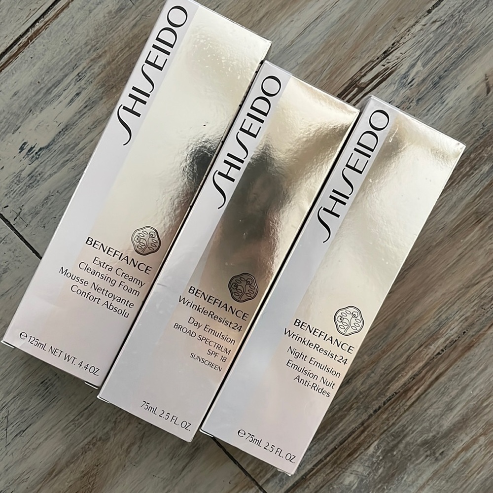 Shiseido day+night emulsion and cleansing foam